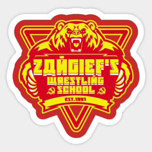 Zangief's wrestling school Sticker